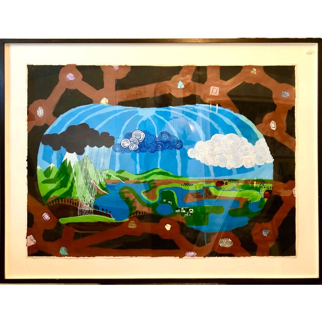 In External Horizons Mixed media (ink, paint etc.) Framed 43 X 57 sheet 34.5 X 48 Hand signed, dated and titled by artist....