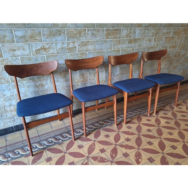 Mid-Century Modern Mid-Century Danish Teak Dining Chairs from Schionning and Elgaard, 1960s, Set of 4 For Sale - Image 3 of 14