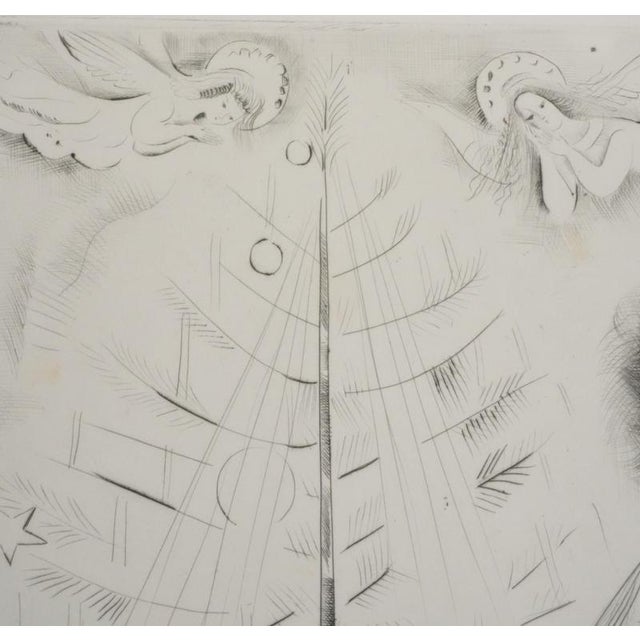 Mily Possoz, The Christmas Tree, Original Signed Engraving For Sale - Image 7 of 11
