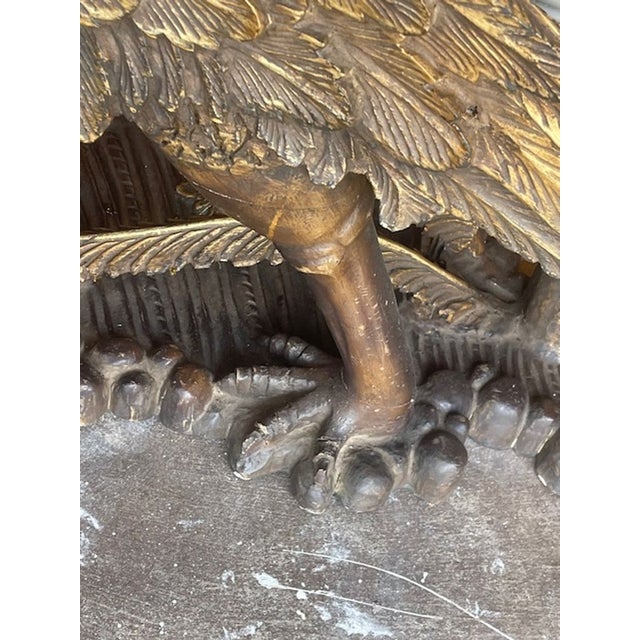 Gold Vintage Italian Carved and Giltwood Grotto Chair For Sale - Image 8 of 9