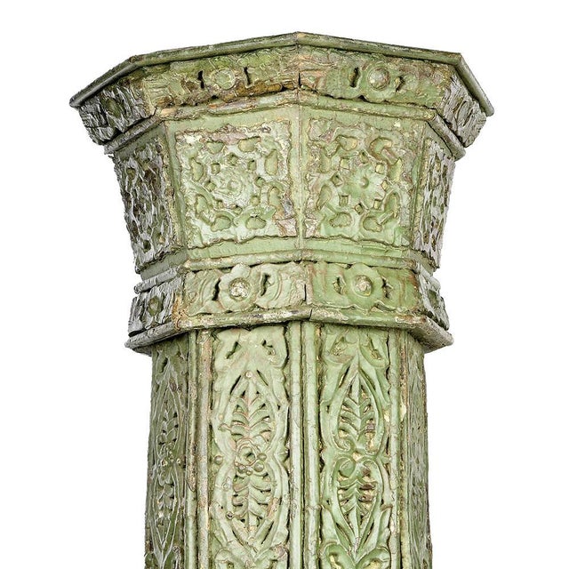 Large Carved Wooden Columns, Set of 4 For Sale - Image 10 of 11