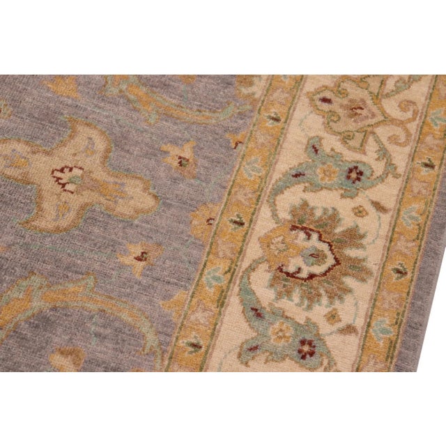 Boho Chic 1990s Boho Chic Ziegler Gray Ivory Hand-Knotted Wool Rug - 8'3'' X 9'8'' For Sale - Image 3 of 7