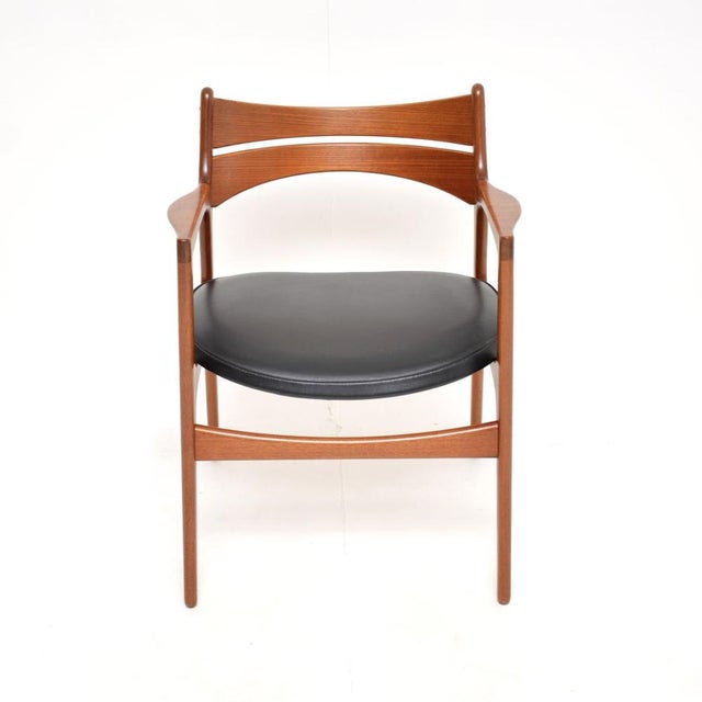 Wood Vintage Danish Teak Carver Desk Chair by Erik Buch, 1960s For Sale - Image 7 of 13