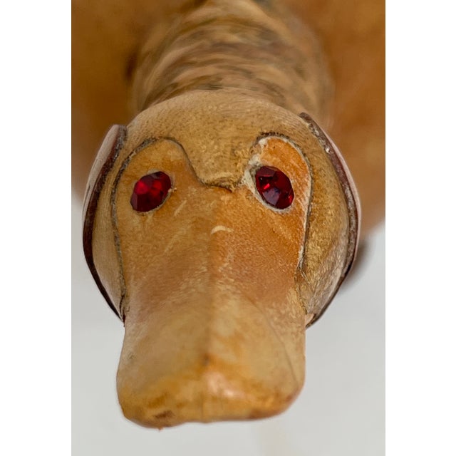 Mediterranean Vintage Italian Leather Duck Decantur For Sale - Image 3 of 13