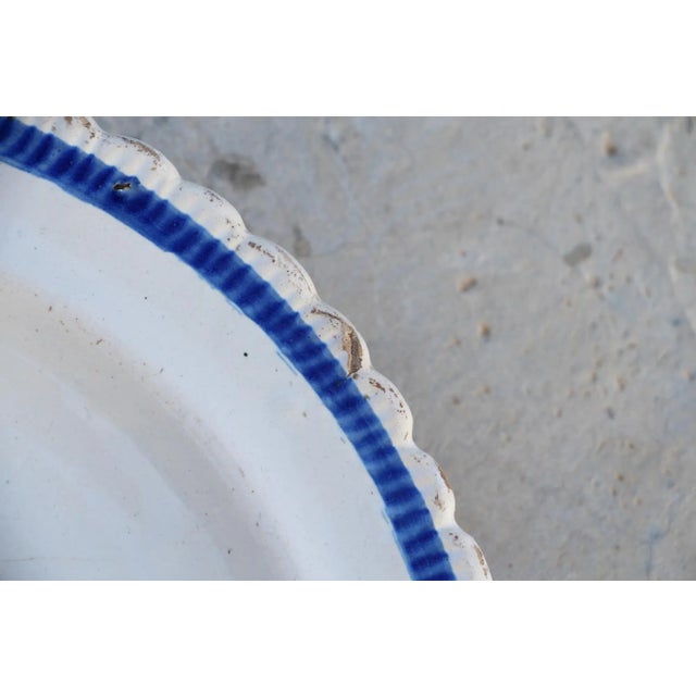 18th Century 18th Century French Plate, Faience, Glazed Earthenware For Sale - Image 5 of 8