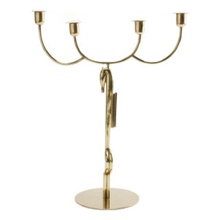 Brass Horse Candelabrum by Franz Hagenauer For Sale