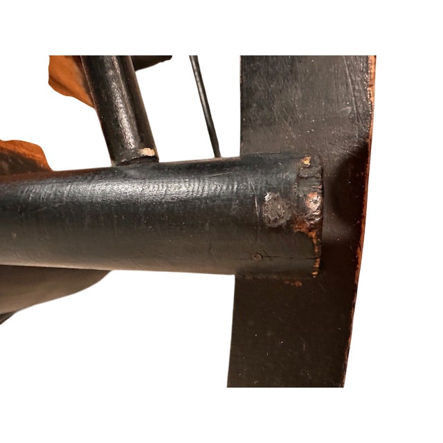 Antique Black Rocking Chair, 19th Century For Sale - Image 9 of 10