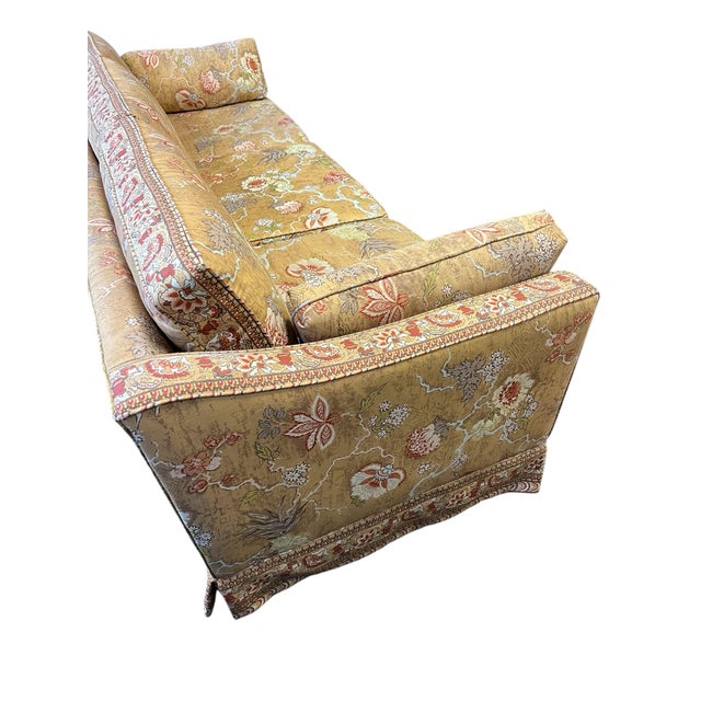 Mid 20th Century Mid Century Milo Baughman Style Parsons Tuxedo Sofa For Sale In Chicago - Image 6 of 10