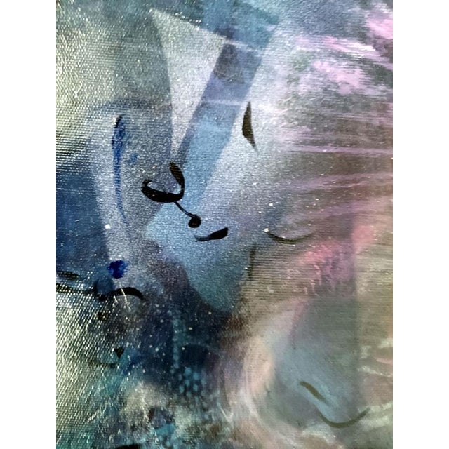 Textile Ovidiu Kloska, Arabian Night, Mixed Media on Canvas For Sale - Image 7 of 11