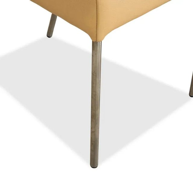 Beige Leather Dining Chairs from Bert Plantagie, Set of 4 For Sale - Image 4 of 11