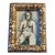 1970’s Original Small Female Nude Ink Dr /Watercolor Fancy Silver Tabletop Frame For Sale