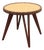 Round Beech and Straw Side Table from Augusto Romano, 1940s For Sale