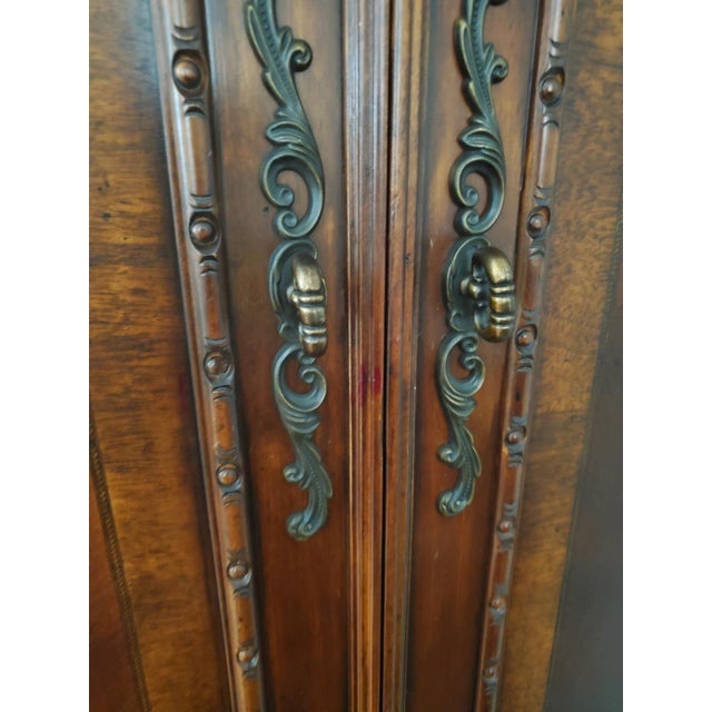 2000 - 2009 Neiman Marcus Armoire by a.r.t. Furniture in Warm Pomegranate For Sale - Image 5 of 12