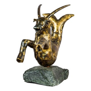 Faust, Capricorn, 1994, Bronze & Stone For Sale