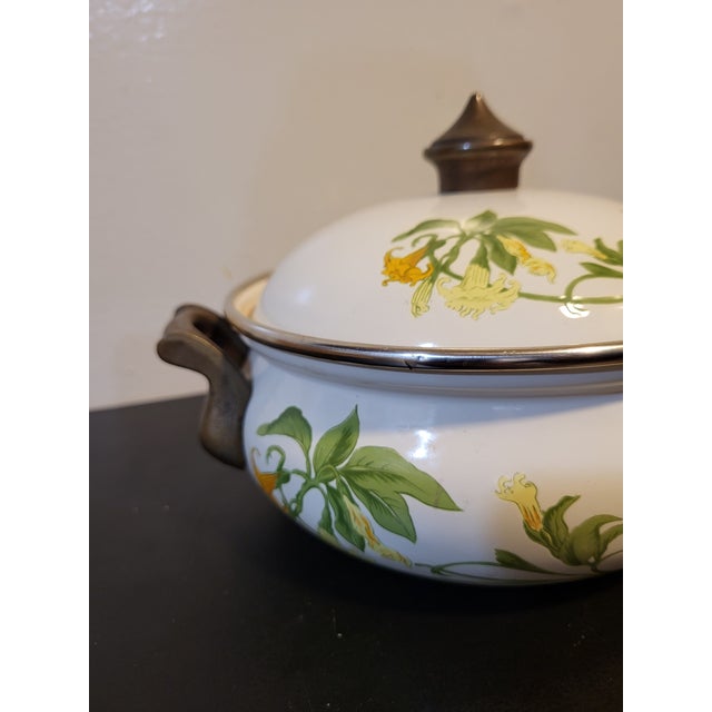 Mid 20th Century Asta German Enamel Covered Serving Bowl For Sale - Image 4 of 18