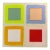 Original Painting | Multicolor, Green, Blue and Pink Sqaures Abstract Painting, 20 X 20 In. For Sale