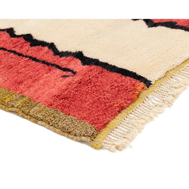 2020s Premium Hand-Knotted Moroccan Wool Rug | 9'8" X 8'5" | One of a Kind For Sale - Image 5 of 10