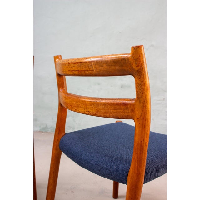 Danish Model No. 84 Chairs in Teak by Niels Otto Möller, 1960s, Set of 2 For Sale - Image 9 of 18