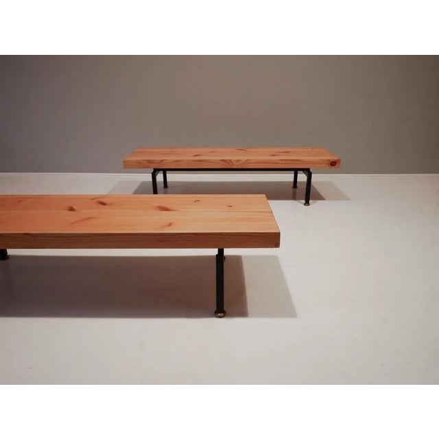 Set of Scandinavian Minimalistic Pine Benches, 1960s For Sale - Image 6 of 9