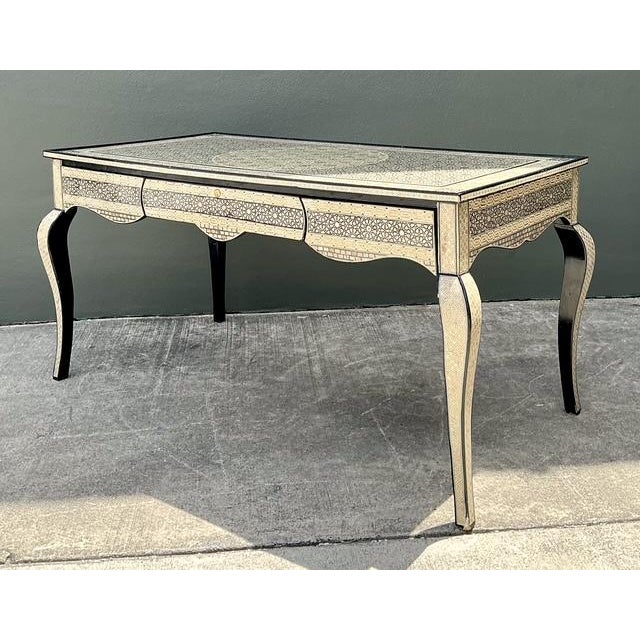 Vintage Moroccan Inlay Writing Desk For Sale - Image 15 of 16
