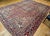 Vintage Persian Heriz Rug, Hand-Knotted Wool, Geometric Medallion Pattern, Red & Ivory, 10x13 For Sale - Image 4 of 16