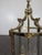 2000 - 2009 Louis XVI Style Bronze Lantern with Three Lights For Sale - Image 5 of 8