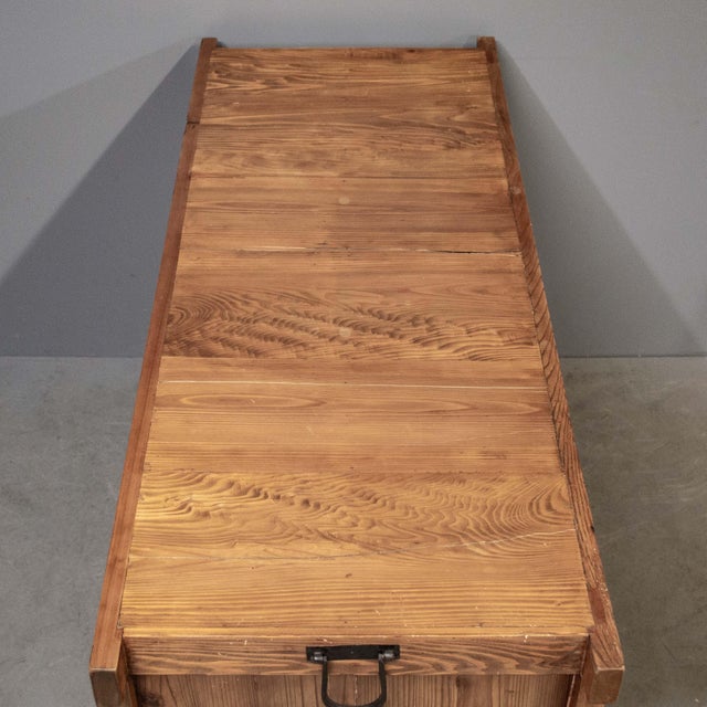 Antique Japanese Cedar & Elm Goshu Mizuya Kitchen Chest For Sale - Image 10 of 11