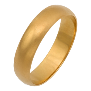 Vintage 14k Yellow Gold Classic Wedding Band, Size 8.75