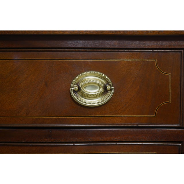 Baker Historic Charleston Mahogany Bow Front Dresser For Sale - Image 13 of 18