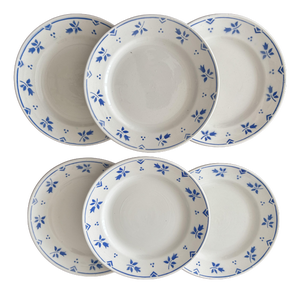 Vintage Camille Pattern Dessert Plates by Sarreguemines & Digoin, 1950s, Set of 6