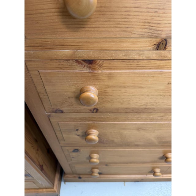 Modern Wide Pine Chest of Drawers For Sale - Image 3 of 9