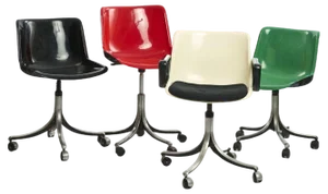 Modus Work Chairs from Centro Progetti Tecno, 1972, Set of 4