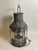 Nautical ships lantern with fresnel glass lens. Steel case with brass "Anchor" and "Meteorite" badges. Hinged cap on...