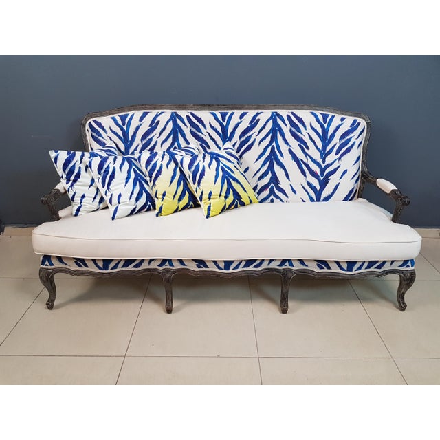 Vintissimo Louis XV Style Baroque Sofa Reupholstered Custom Design For Sale - Image 13 of 13