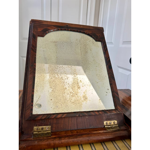 George III Exotic Wood Dressing Table With Mirror For Sale - Image 12 of 17