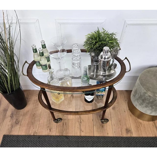 Paolo Buffa Vintage Art Deco Italian Dry Bar Cabinet by Paolo Buffa, 1950s For Sale - Image 4 of 11