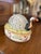 19th Century Staffordshire GUINEA FOWL TUREEN on a nest base. Detailed modeling of bird and nest, hand painted. 9" Long by...