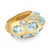 Mid 20th Century Seaman Schepps 13.00 Carat Blue Topaz 18k Yellow Gold Antibes Ring, Size 6.25 For Sale - Image 4 of 7