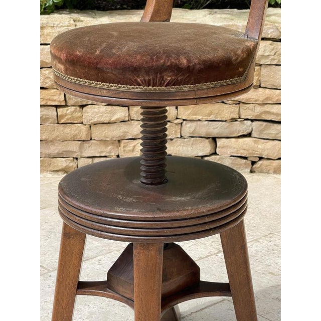 19th Century Mahogany Harpists Chair For Sale - Image 9 of 12