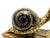 Vintage Allied Brass Brass Snail Memo Clip & Wall Note Holder on Leaf Base – Hollywood Regency / Naturalistic For Sale - Image 9 of 11
