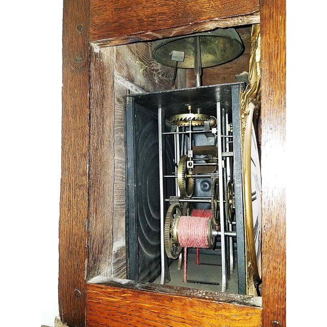 Brown 18c French Country Tall Case Grandfather Clock For Sale - Image 8 of 17