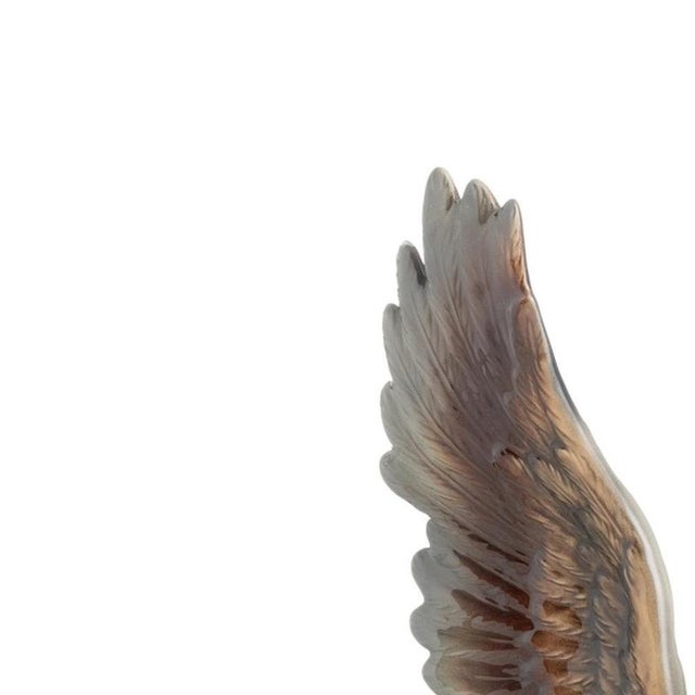 Porcelain - Eagle in Goebel porcelain. German, 20th century, in polychrome and glazed porcelain. Marked on the base Goebel...