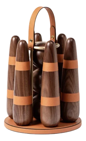 Leather Bowling Set