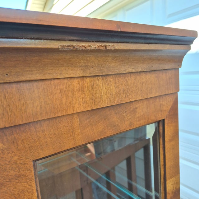 1990s Raymond Sobata for Century Furniture Biedermeier Neoclassical Empire Style China Cabinet For Sale - Image 14 of 17