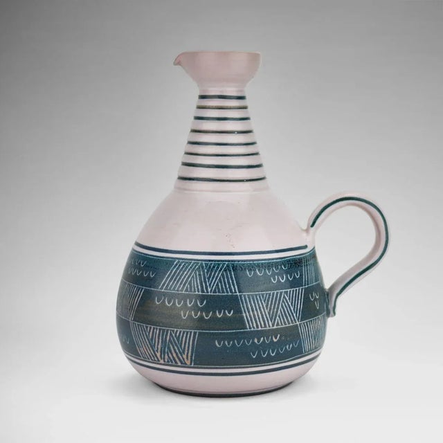 1960s Ceramic Pitcher by Yvon Roy, 1960s For Sale - Image 5 of 5