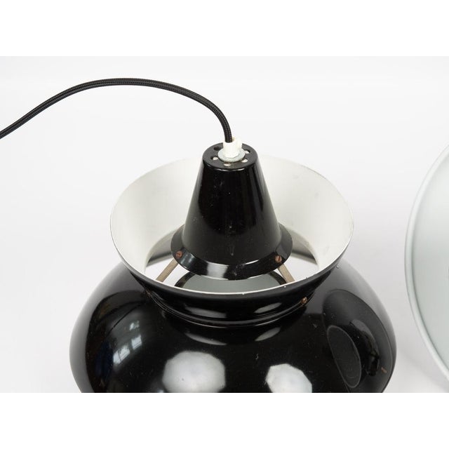 Metal Vintage Danish Pendant Lamps by Henning Klok for Louis Poulsen, 1950s, Set of 2 For Sale - Image 7 of 16