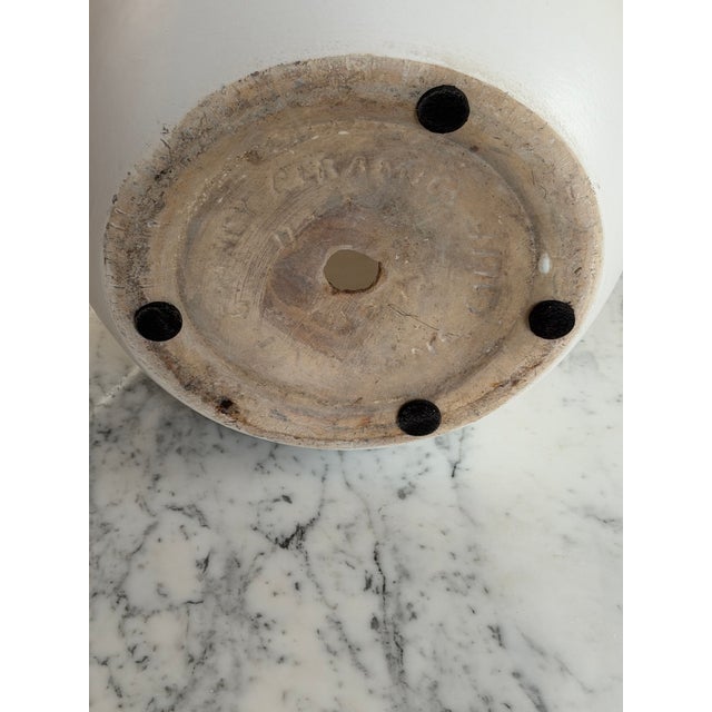 Matte White Gainey Planter La Verne California J-12 Architectural Pottery For Sale - Image 15 of 15