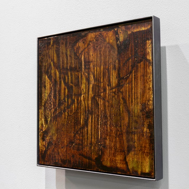 Contemporary Mats Wieslander, Whispers of the Forest No 2, 2025, Acrylic and Ink on Oxidized Sheet Metal For Sale - Image 3 of 6