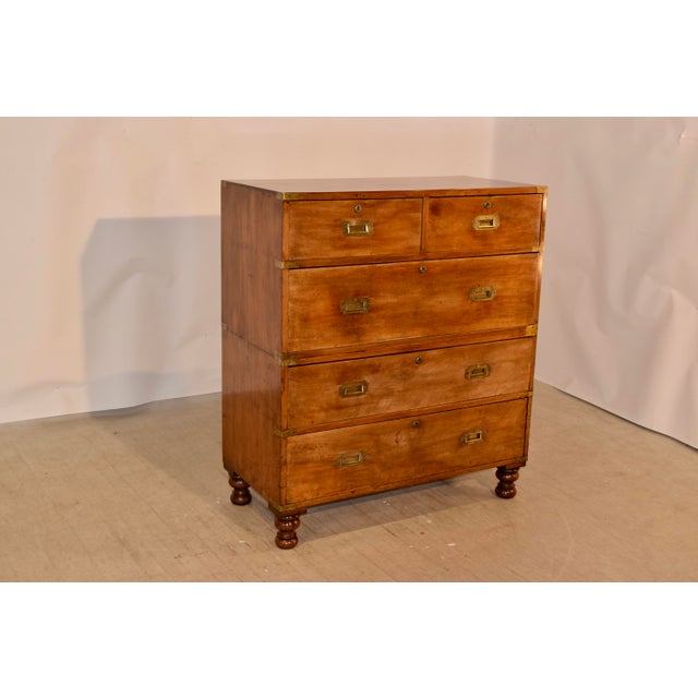 19th C English Campaign Chest Chairish