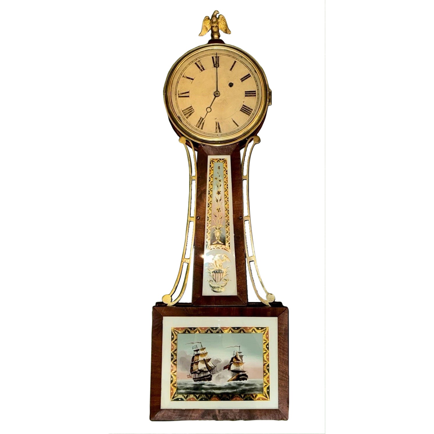 Early 19th Century Massachusetts Banjo Wall Clock by Horace Tifft ...